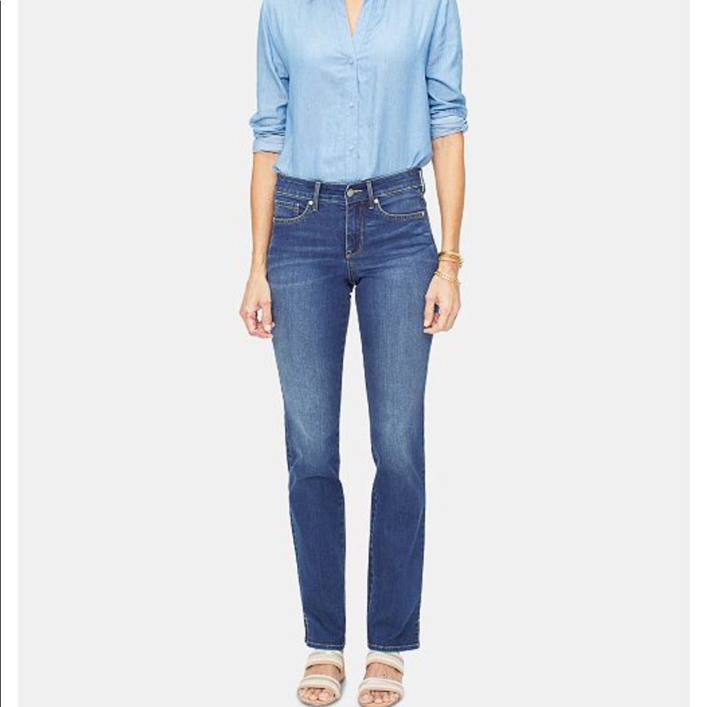 NYDJ, Lift Tuck Technology Straight Leg Jeans NWOT - Picture 2 of 8